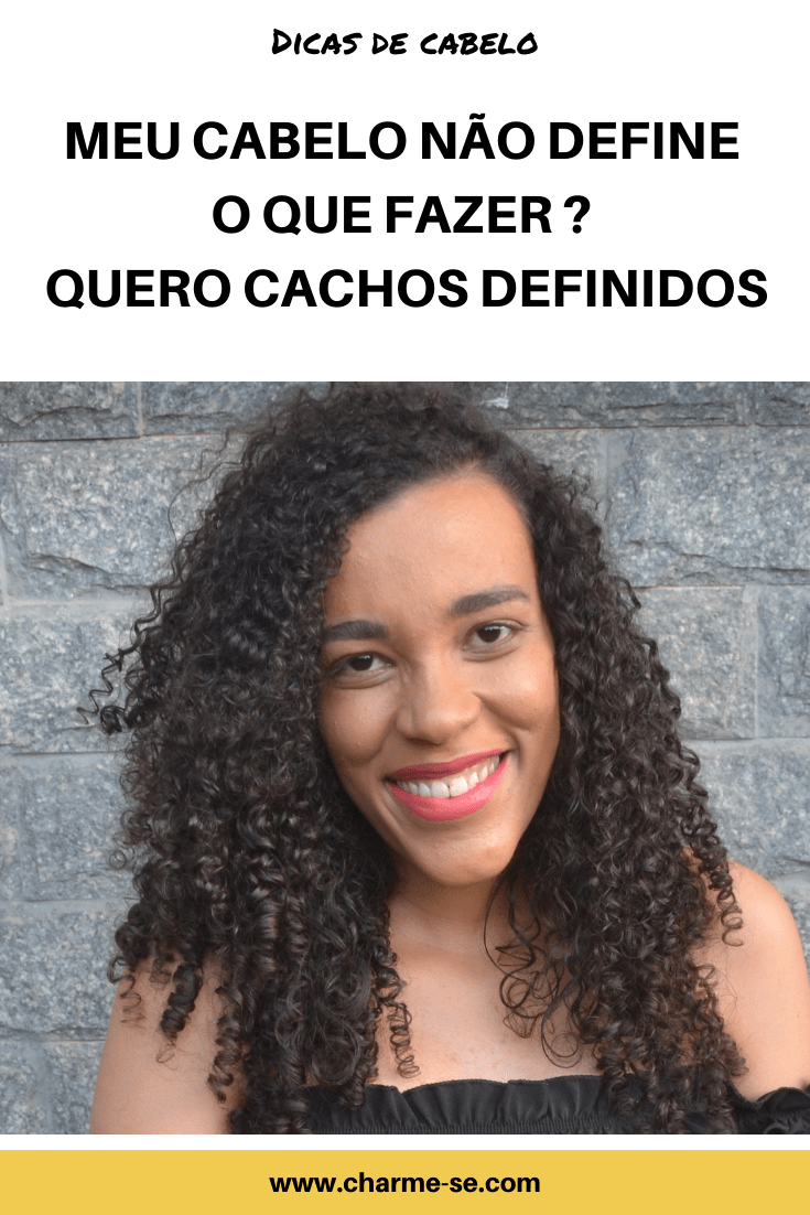 Meu cabelo não define O que fazer  Quero cachos definidos