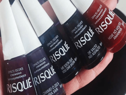 Coleção Esmaltes Escuros da Risqué Swatch