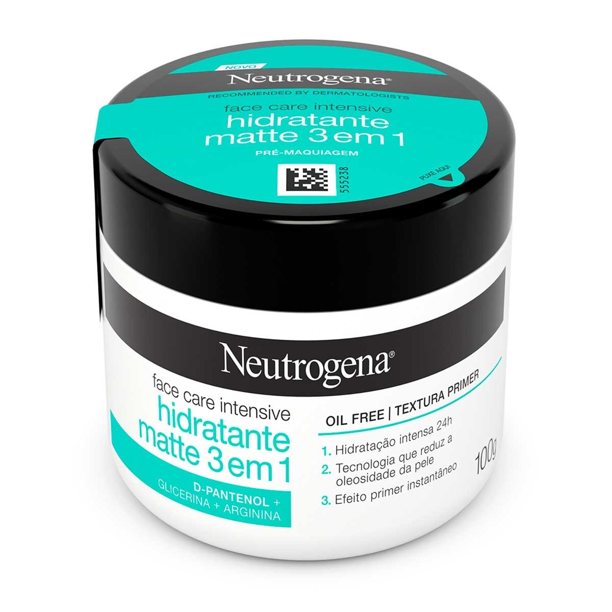 Hidratante Facial Neutrogena Face Care Intensive 3 em 1