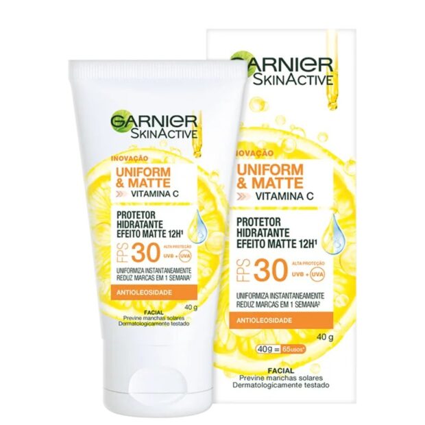 Protetor hidratante Garnier SkinActive com vitamina C