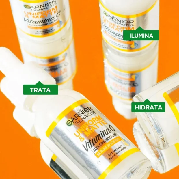 Manchas na pele nunca mais com o sérum de Vitamina C da Garnier