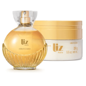 Liz Aura o Boticário Desodorante colônia e hidratante corporal