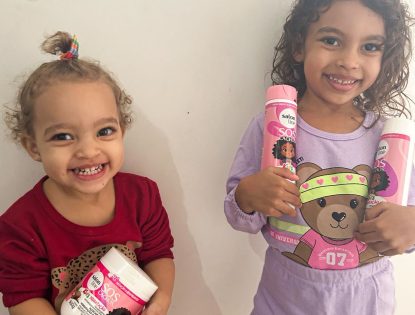 Cabelo cacheado infantil: usando SOS Cachos Kids Hidratação Salon Line