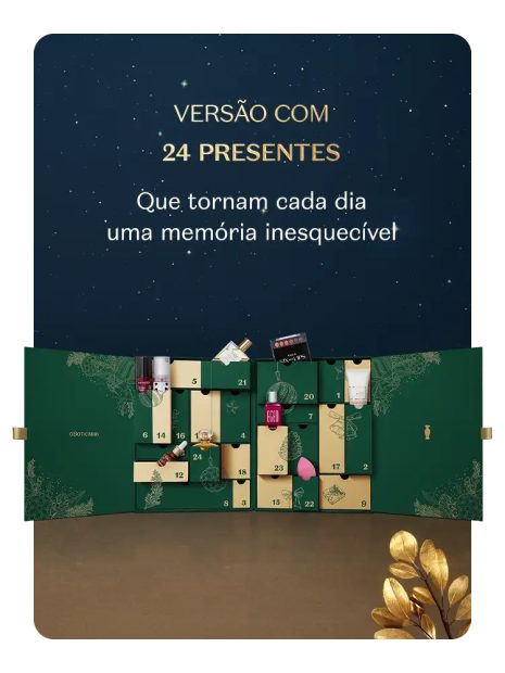 Calendário do Advento do Boticário: autocuidado em cada dia