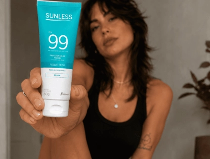 Protetor Solar Sunless FPS 99 ultraproteção e ação anti-rugas