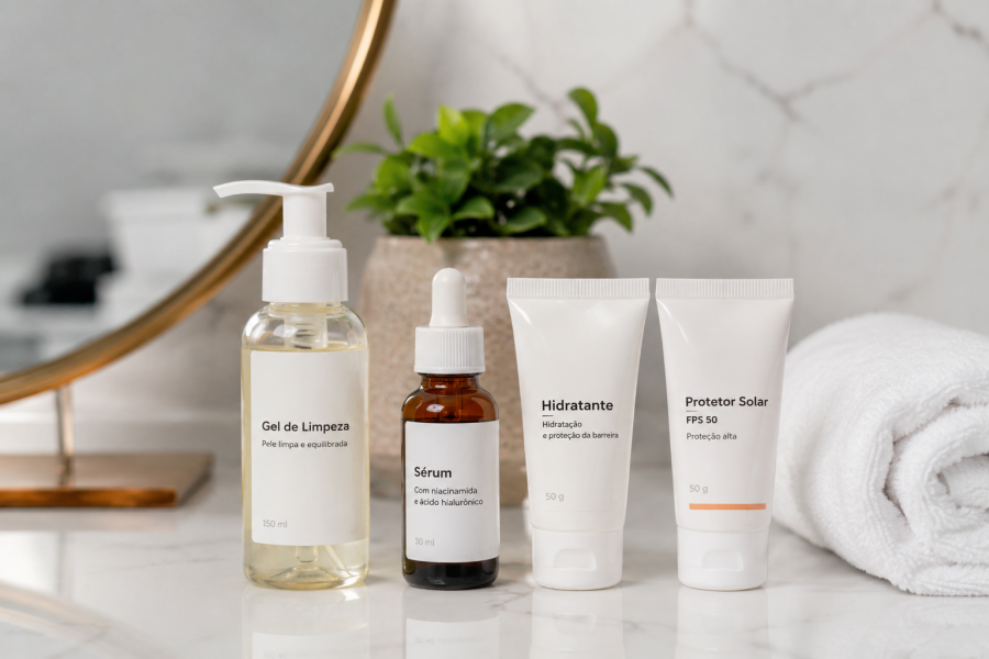 skincare simplificado passo a passo