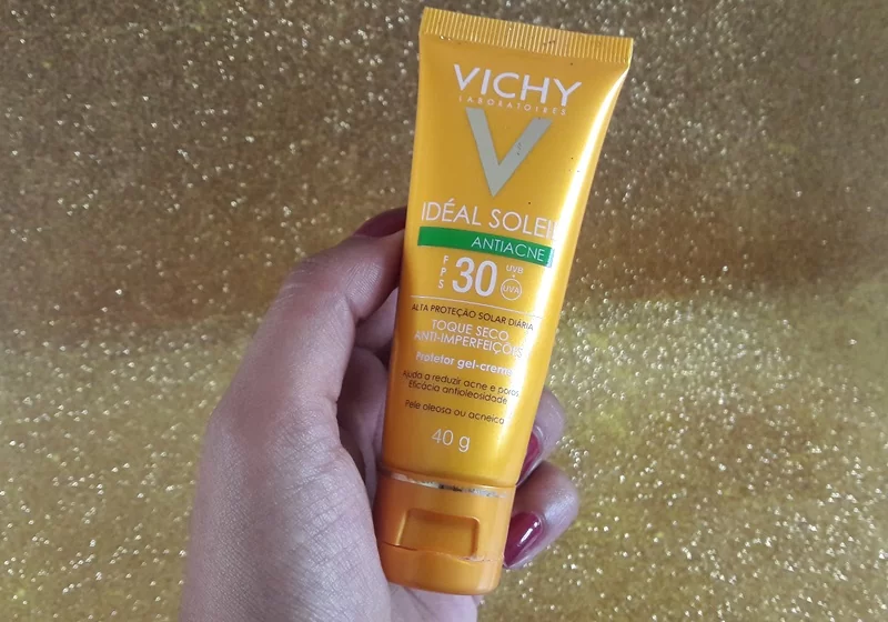 Protetor solar Vichy antiacne toque seco anti-imperfeições