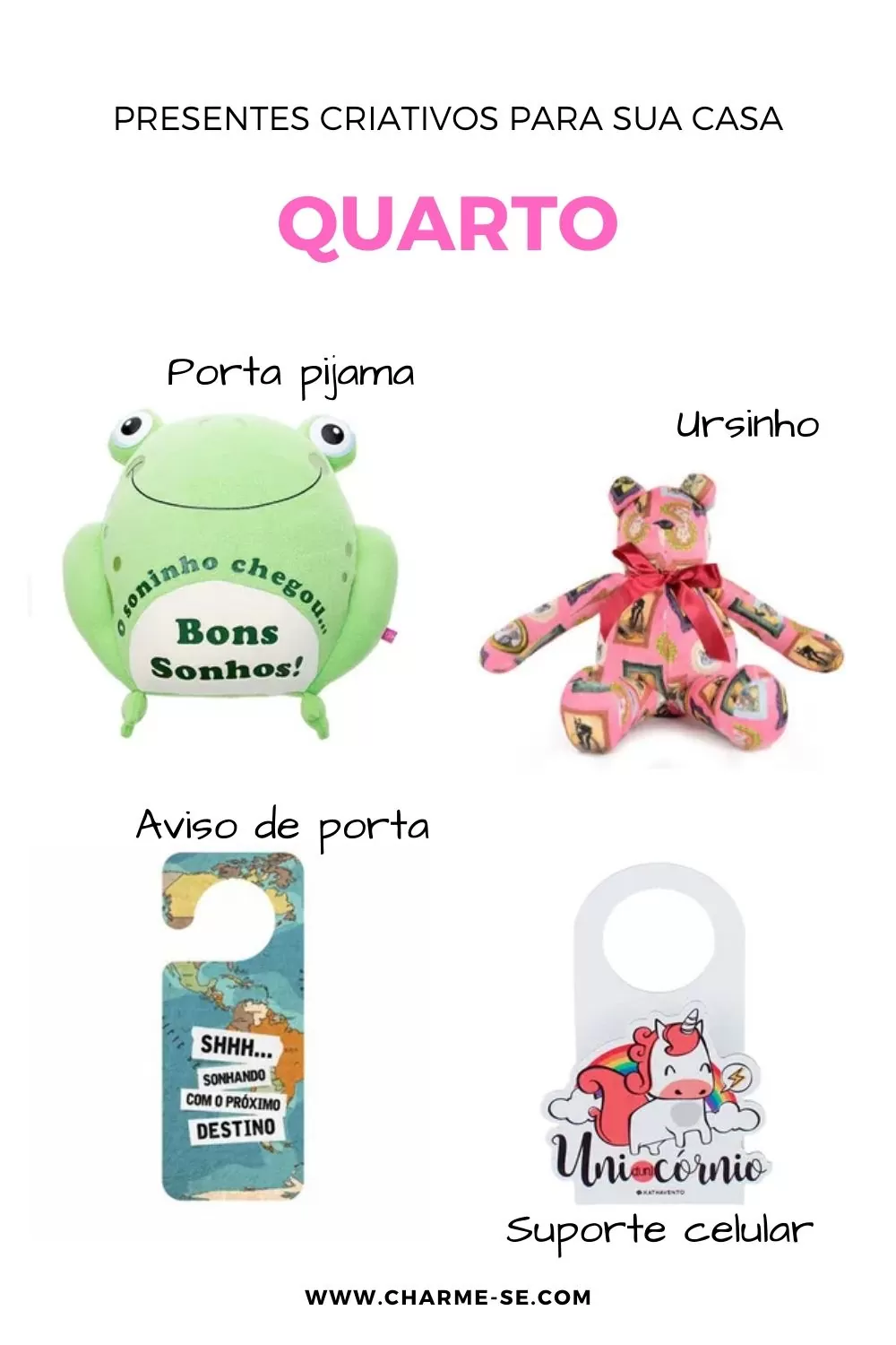 Presentes criativos para sua casa Itens úteis e decorativos - Charme-se