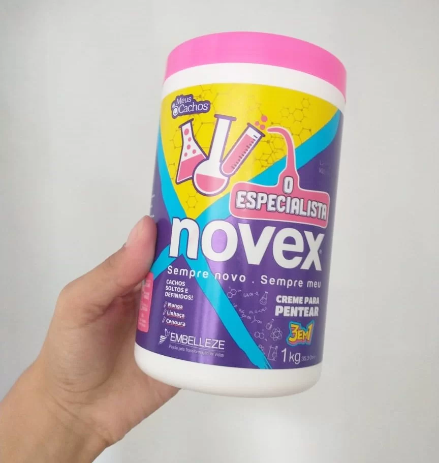 Novex o especialista creme para pentear 3 em 1