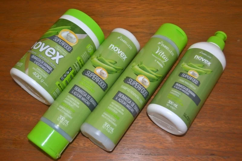 Novex Superfood Biomassa de banana e açúcar mascavo