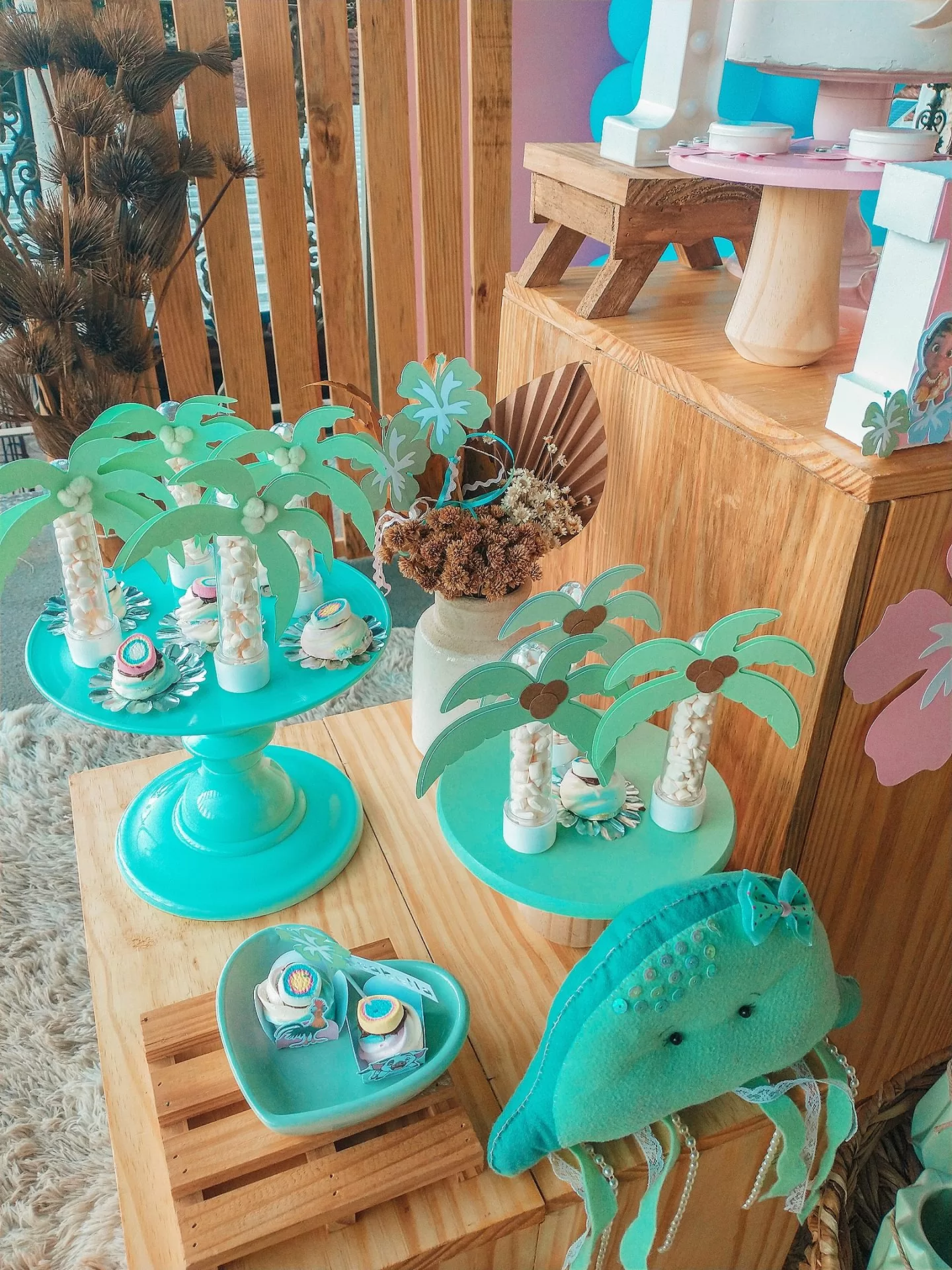 Moana Baby festa infantil intimista em casa