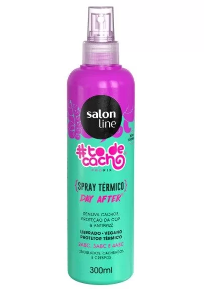 Spray térmico Salon Line Renova Cachos e protege a cor