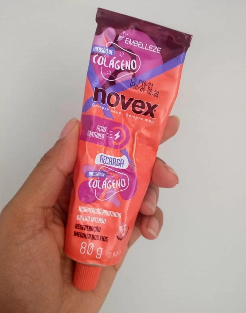 Máscara de hidratação Novex recarga de colágeno