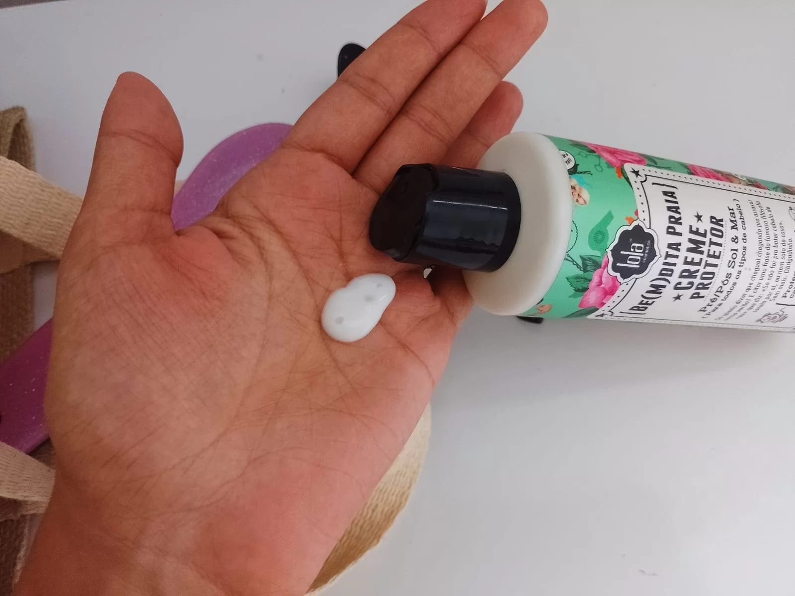 BE(M)DITA Praia creme protetor da Lola Cosmetics