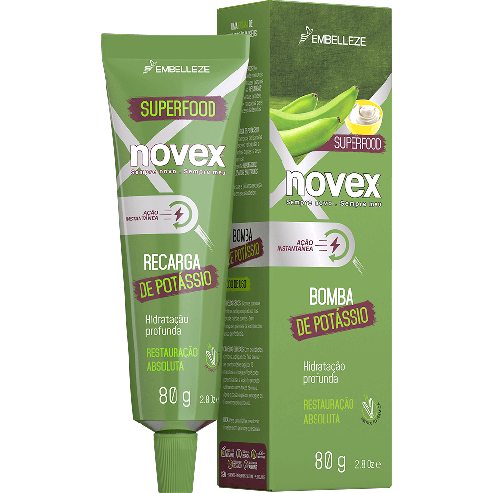 Recarga Novex Biomassa de banana e açúcar mascavo